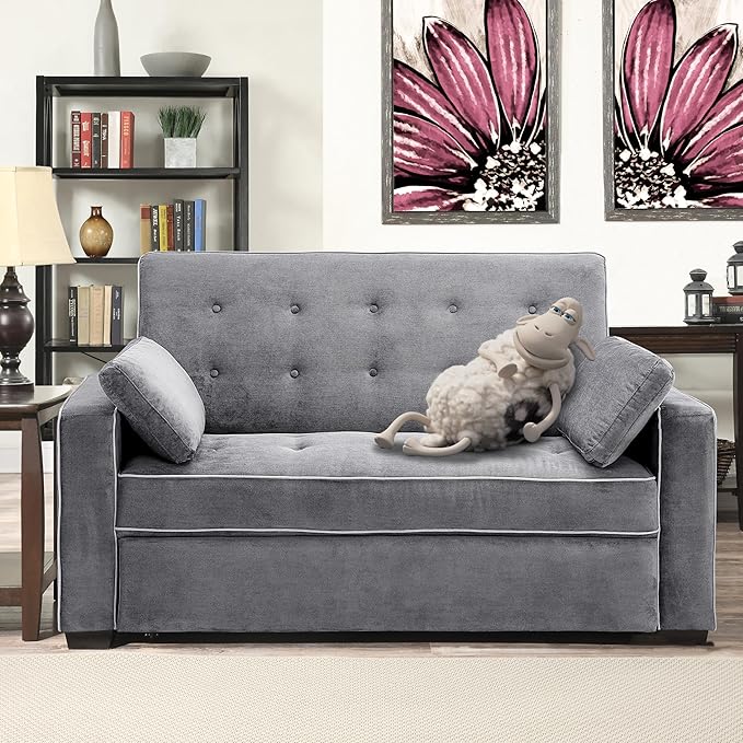Serta Ainsley 72.6" Convertible Sleeper Sofa, Queen Size, Dreamcoil Comfort - Image 9