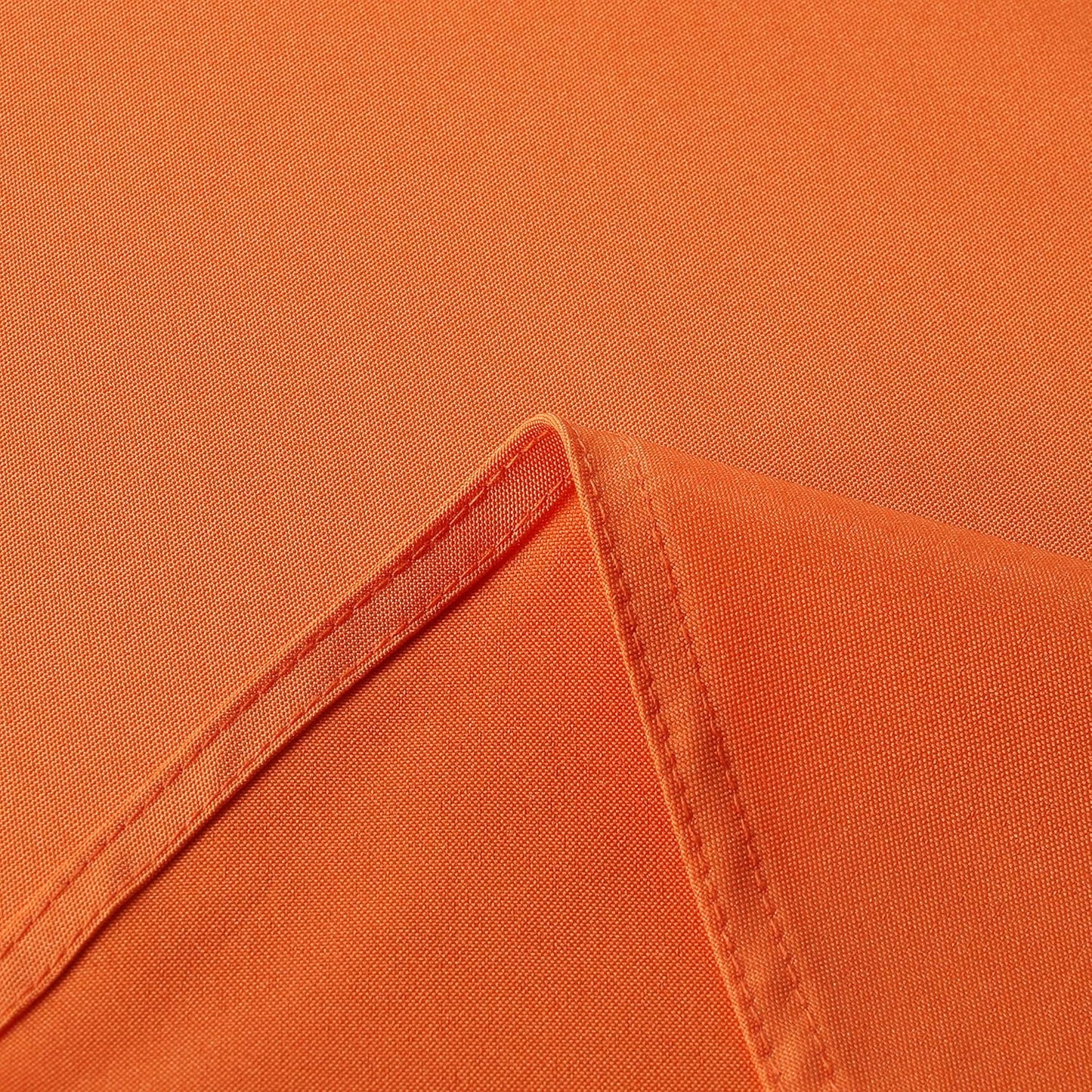 sancua Round Tablecloth - 120 Inch - Water Resistant Spill Proof Washable Polyester Table Cloth Decorative Fabric Table Cover for Dining Tables, Buffet Parties and Camping, Orange