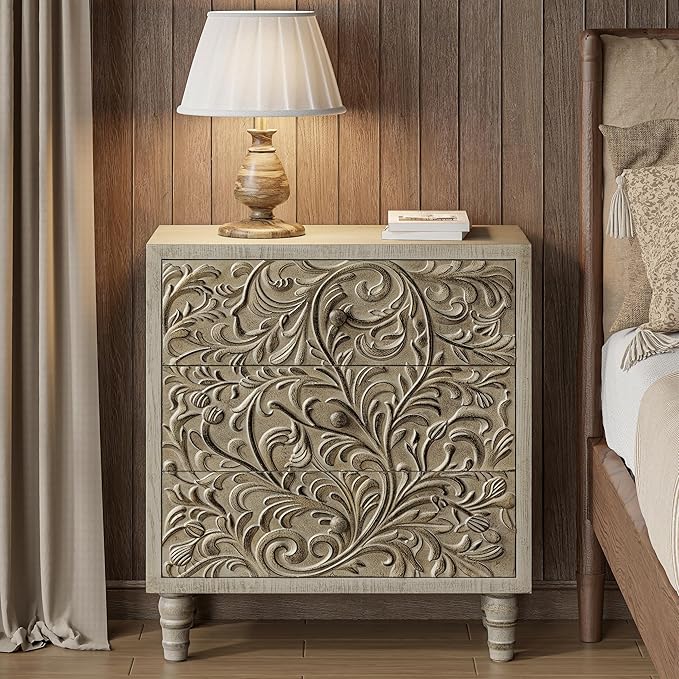 3 Drawer Farmhouse Dresser by LONYKE