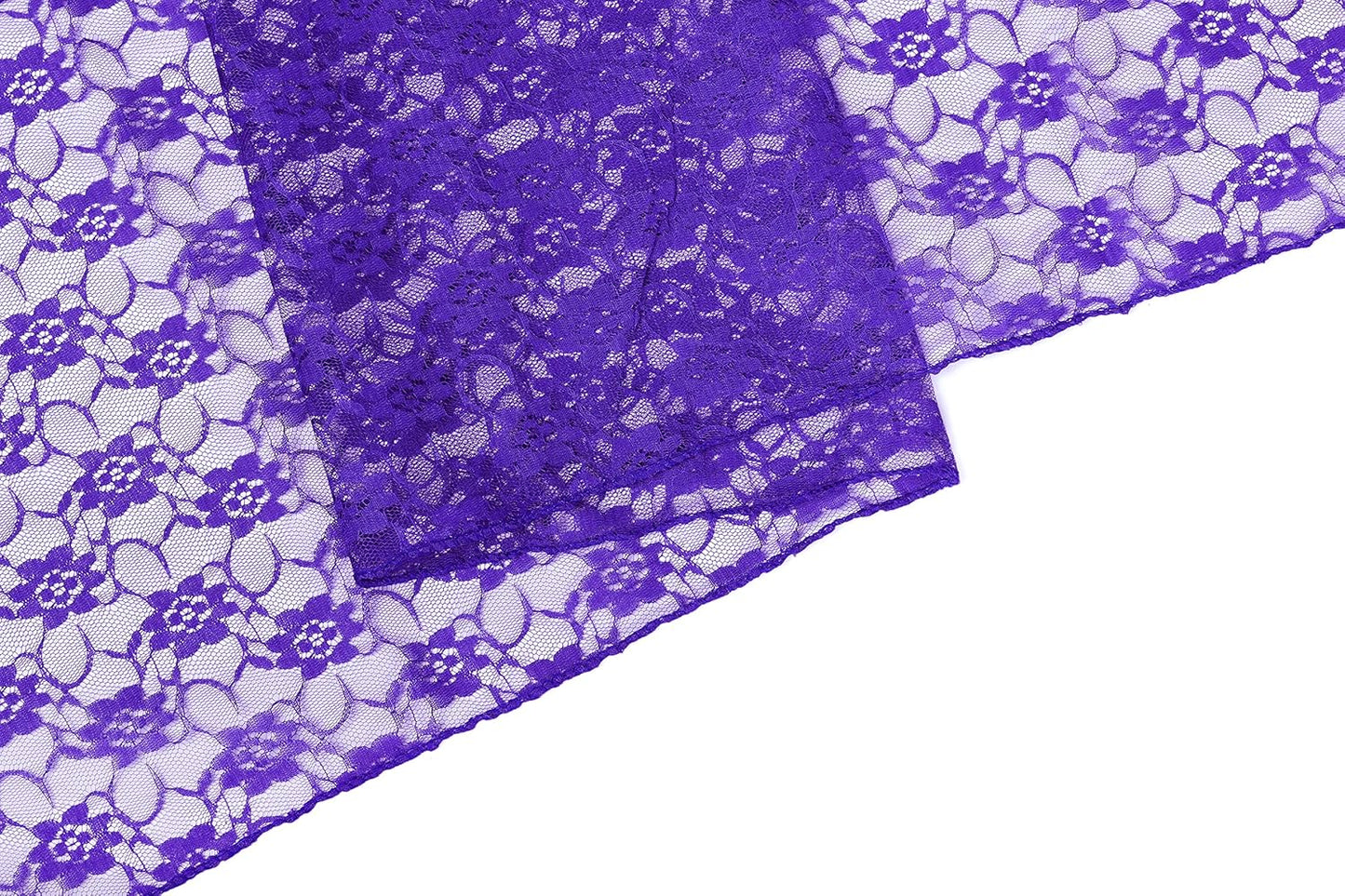 MDS Pack of 15 Wedding 12 x 108 inches Lace Table Runner for Wedding, Decorations for Birthday Parties, Banquets, Graduations, Engagements, and Runners fit Rectangle, Round Table- Royal Blue