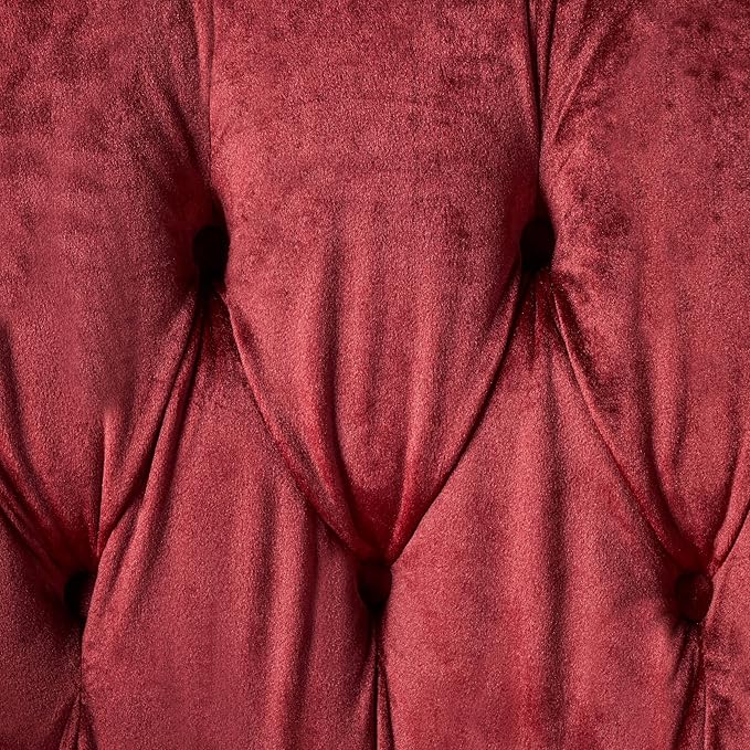 GDFStudio Melaina Tufted Chesterfield Velvet Loveseat - Image 6