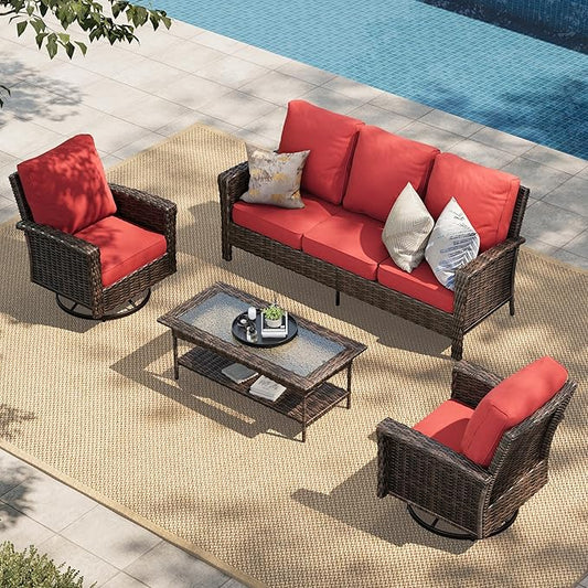HERA'S HOUSE Patio Furniture Set by HERASHOUSE