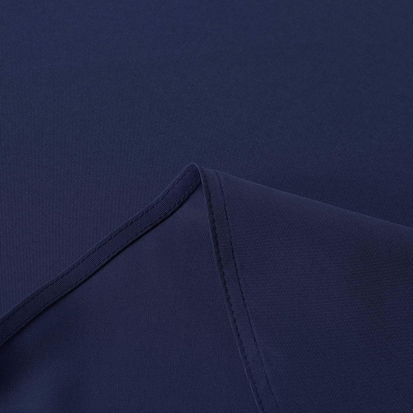 sancua Round Tablecloth - 70 Inch - Water Resistant Spill Proof Washable Polyester Table Cloth Decorative Fabric Table Cover for Dining Tables, Buffet Parties and Camping, Navy